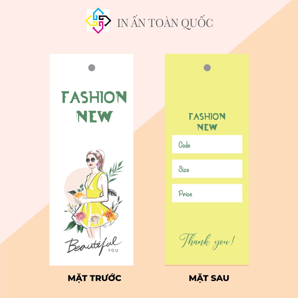 Mác quần áo, tag giấy