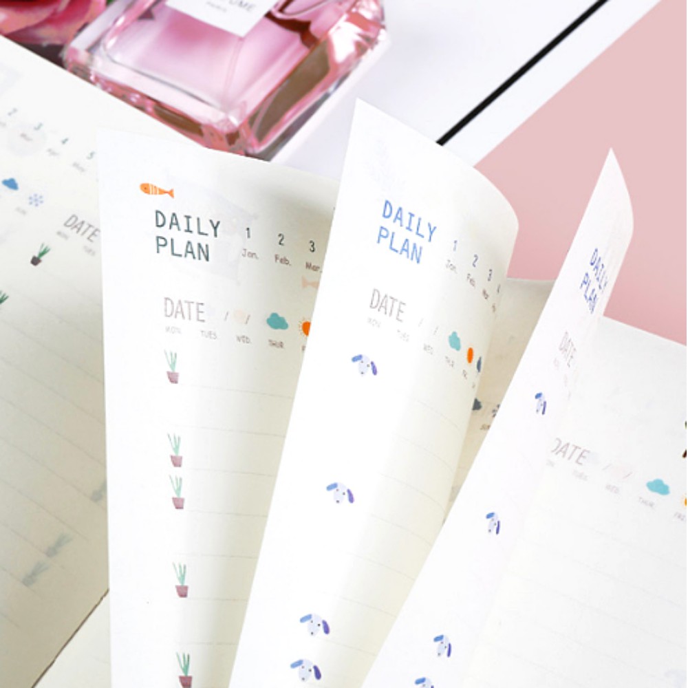 Sổ Kế Hoạch Nhật Ký 365 Ngày Every Day A5 Cao Cấp Tặng Kèm 2 Bookmark Hình Bướm Ngẫu Nhiên