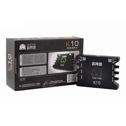 Bộ sound card XOX K10 chính hãng BH 12 tháng