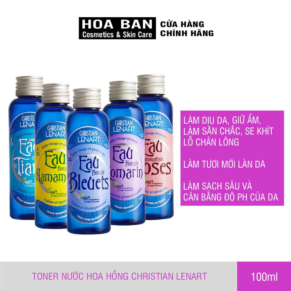 [Có Bill] Nước hoa hồng Christian Lenart 100ml