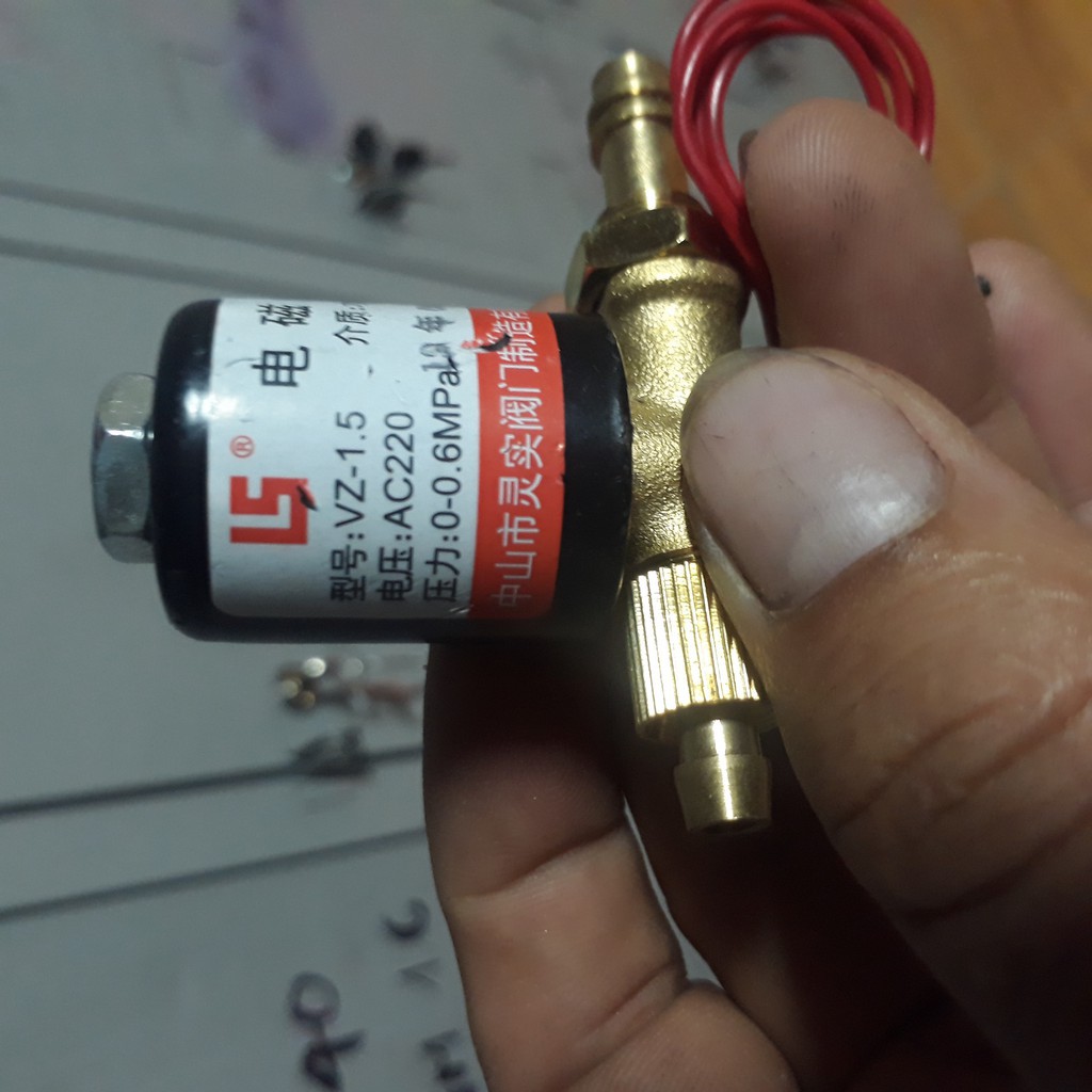 Van khí LS 24v nhỏ dùng cho máy hàn TIG,MIG,CẮT