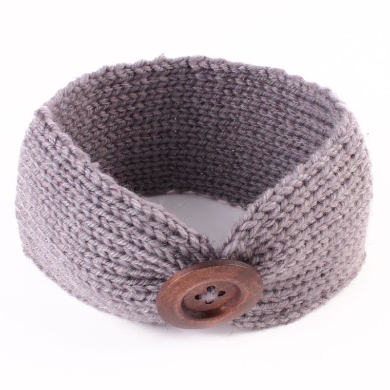 Băng Đô Đan Len Dễ Thương Dành Cho Bé Gái