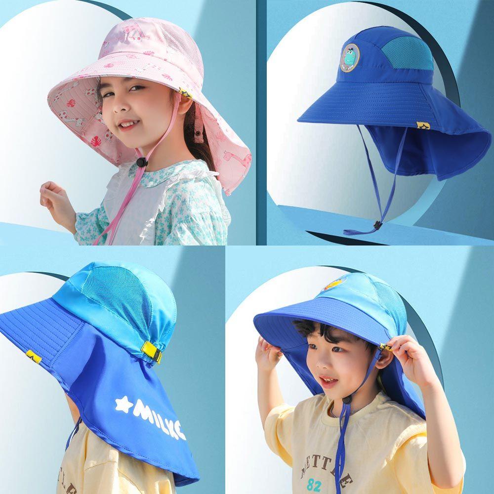Nón Tai Bèo Rộng Vành Chống Tia UV Thời Trang Đi Biển Mùa Hè Cho Bé Gái
