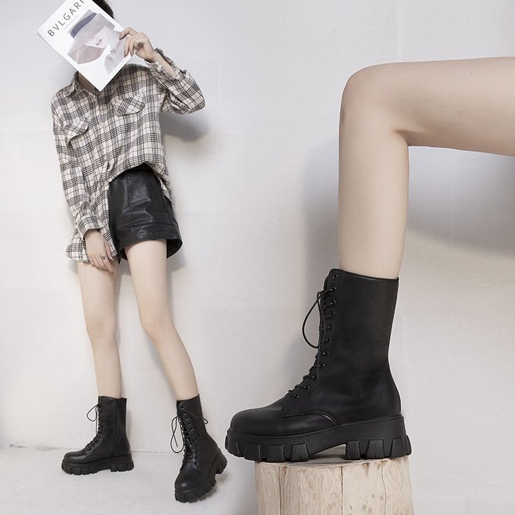 Giày bốt Martins phong cách ulzzang cao cổ đế dày 1508 | BigBuy360 - bigbuy360.vn