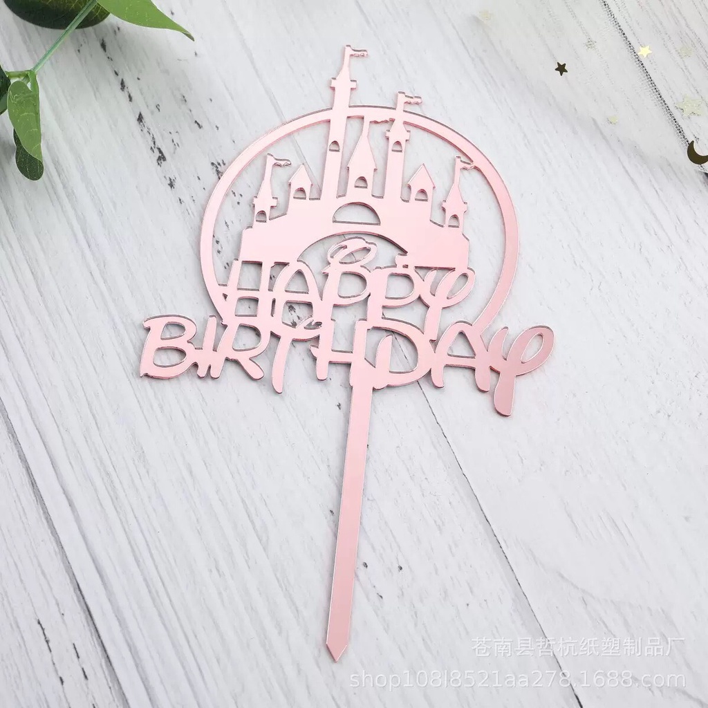 Trang Trí Bánh Sinh Nhật, Bánh Kem - Meka Happy Birthday trang trí bánh
