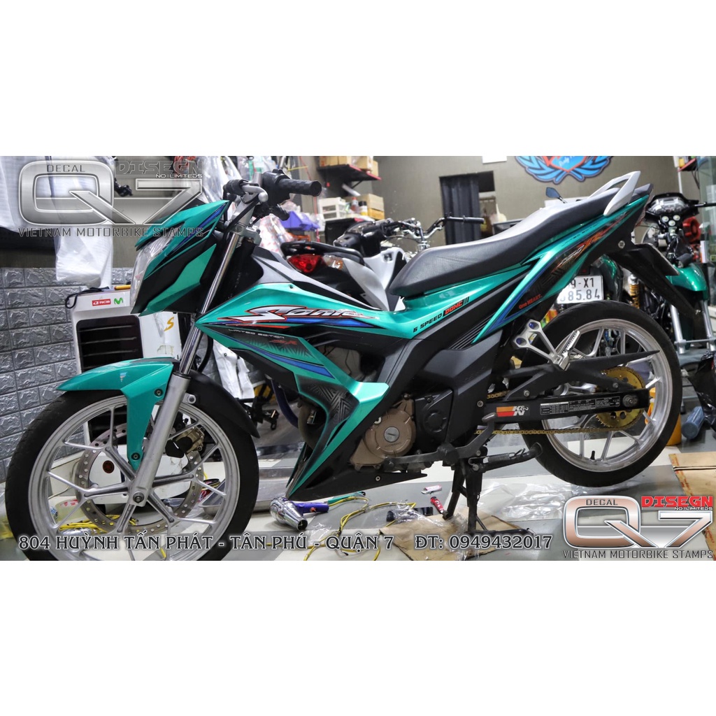 Tem Rời SONIC 150 Xanh Lục Bảo - decalq7