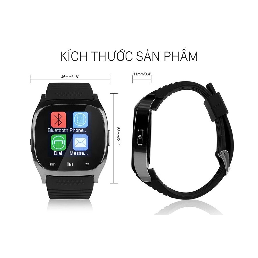 Nghe gọi trực tiếp trên đồng hồ - Đồng Hồ Thông Minh M26 Kết Nối Bluetooth Chống Nước Cho Android IOS -dc3313