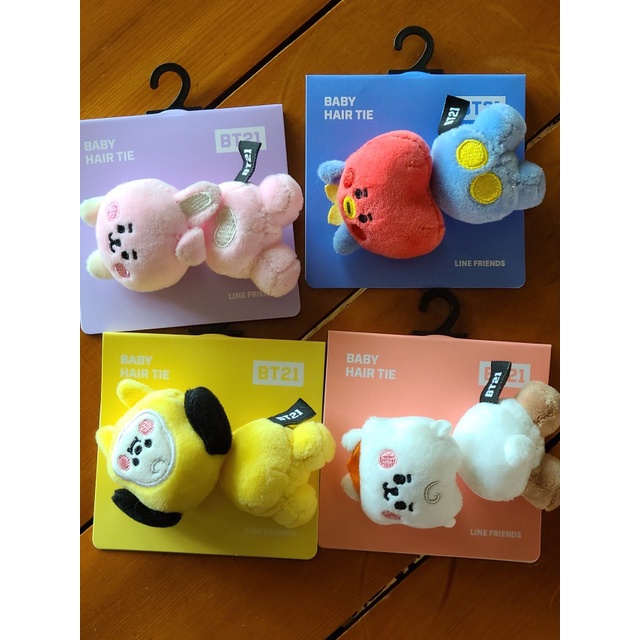 Dây Buộc Tóc Búp Bê BT21 Chính Thức Cho Bé Gái