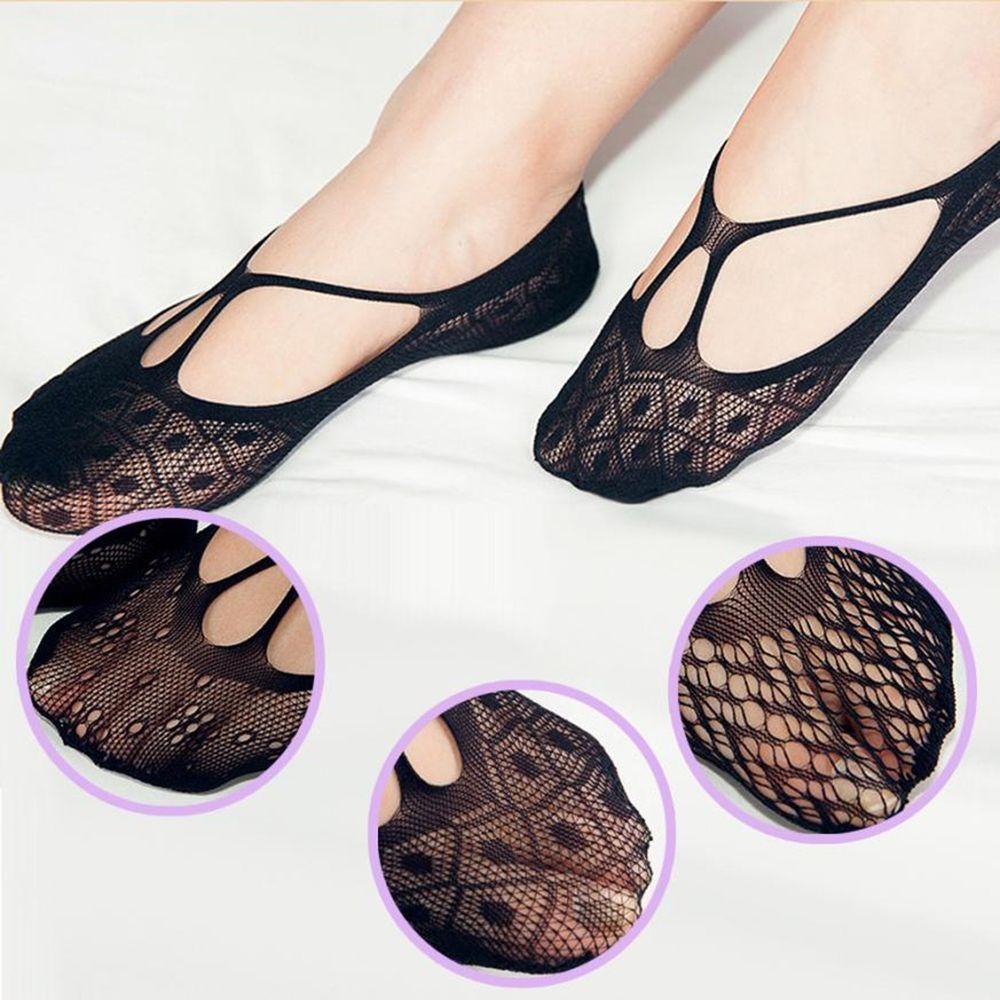 MOCHO Vớ Lưới Màu Đen Vô Hình Cho Nữ