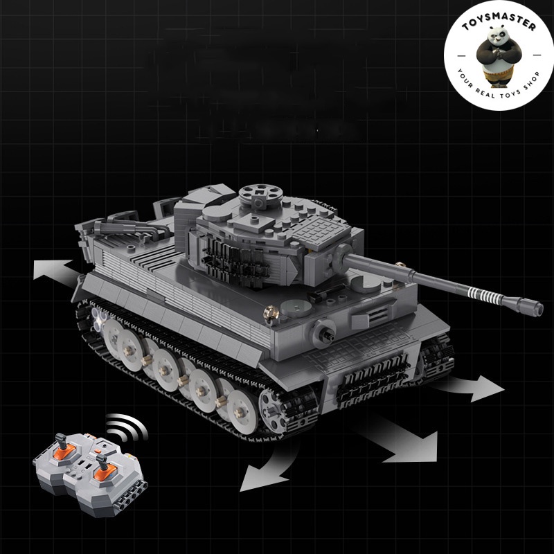 Đồ Chơi Lắp Ráp Xếp Hình Xe Tăng Điều Khiển Từ Xa Mô Hình Tiger Tank ModelC61071 Với 925 Mảnh Ghép
