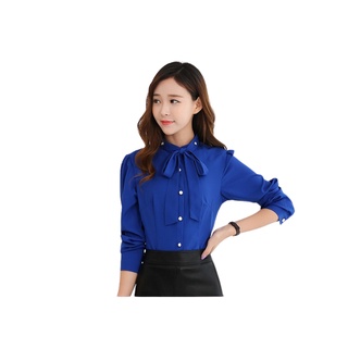 Áo Sơ Mi Cổ Cột Nơ Xinh Xắn - QA0058