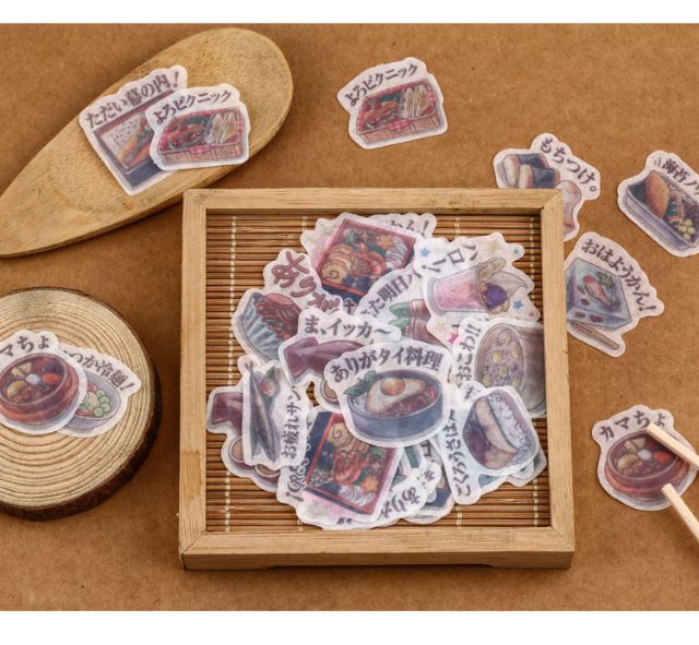 Set 40 sticker washi trang trí theo chủ đề