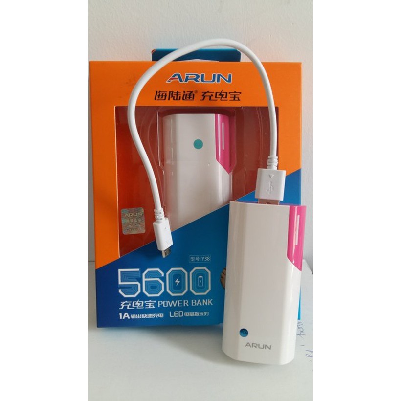 [Rẻ Vô Địch] Sạc Dự Phòng Arun 5600mAh - Chính Hãng