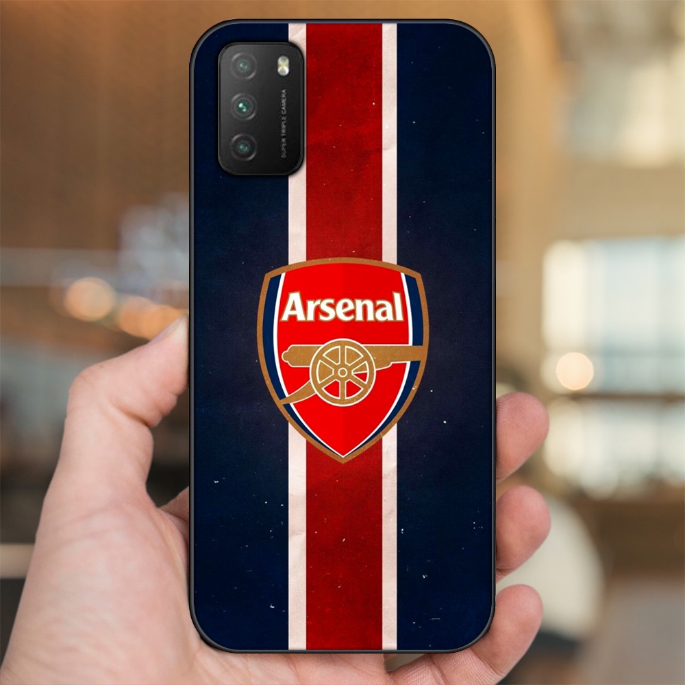 Ốp lưng Xiaomi Poco M3 viền đen in hình Arsenal FC