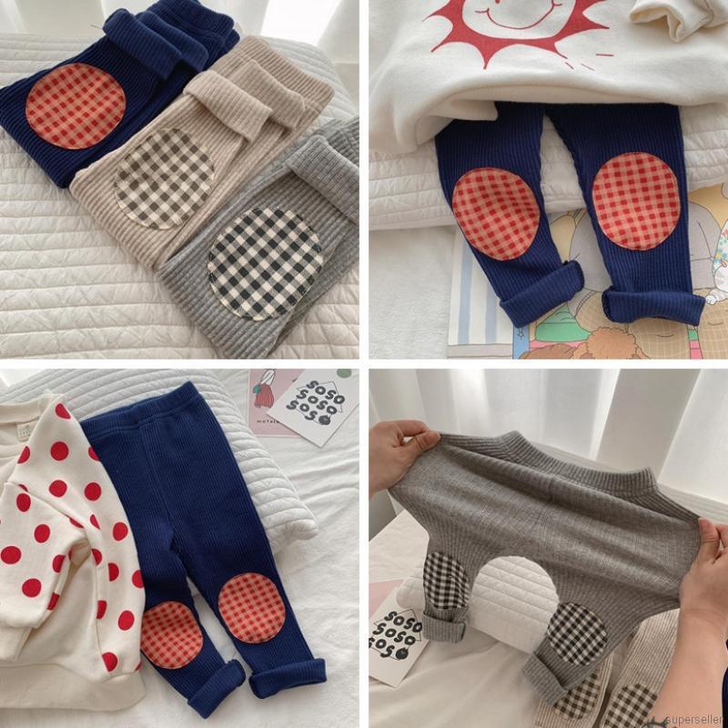 Quần legging cotton co giãn không màu dành cho bé trai gái 0-3 tuổi