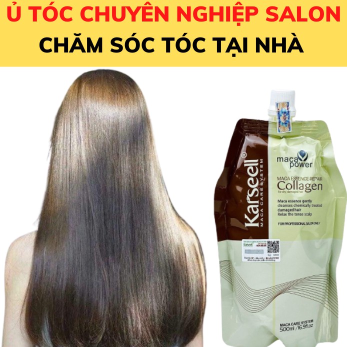 [ Chính Hãng] Kem Ủ Tóc Collagen Karseell Cao Cấp Salon Óng Mượt Dành Cho Tóc Hư Tổn Nặng Chống Rụng Tóc