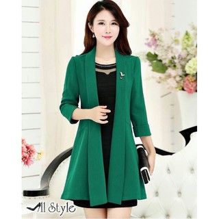 Áo khoác vest nữ form dài