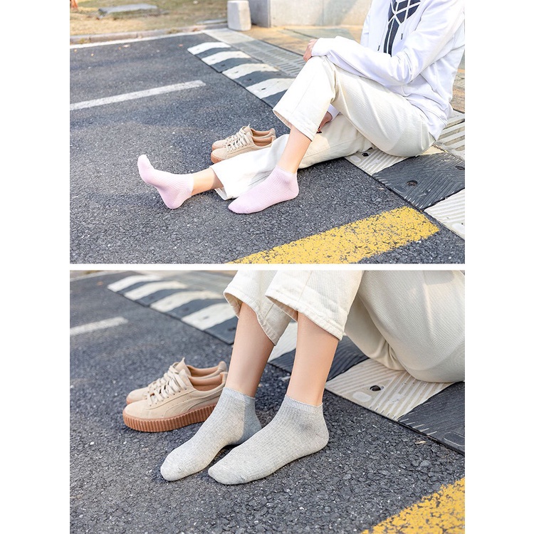 Tất Trơn Đủ Màu Nam/ Nữ (mẫu 2) ERASHOP 074628 - Vải Co Giãn 4 Chiều Freesize, Phù Hợp Mang Giày Sneaker, Rẻ Đẹp