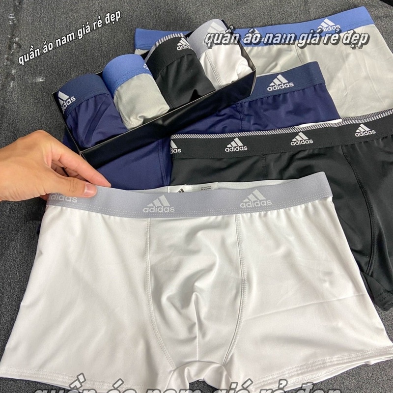 Quần sịp đùi nam,quần lót nam boxer thun lạnh cao cấp adidas vải mềm mịn thoáng khí kháng khuẩn