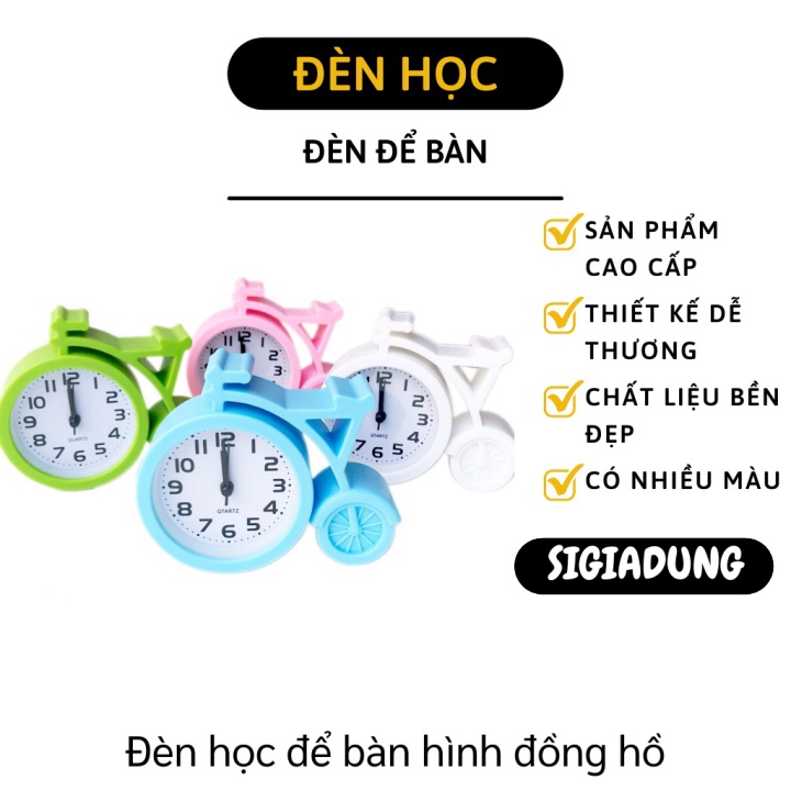 [SGD] Đồng Hồ Để Bàn - Đồng Hồ Báo Thức Hình Chiếc Xe Đạp Trang Trí Bàn Làm Việc 7629