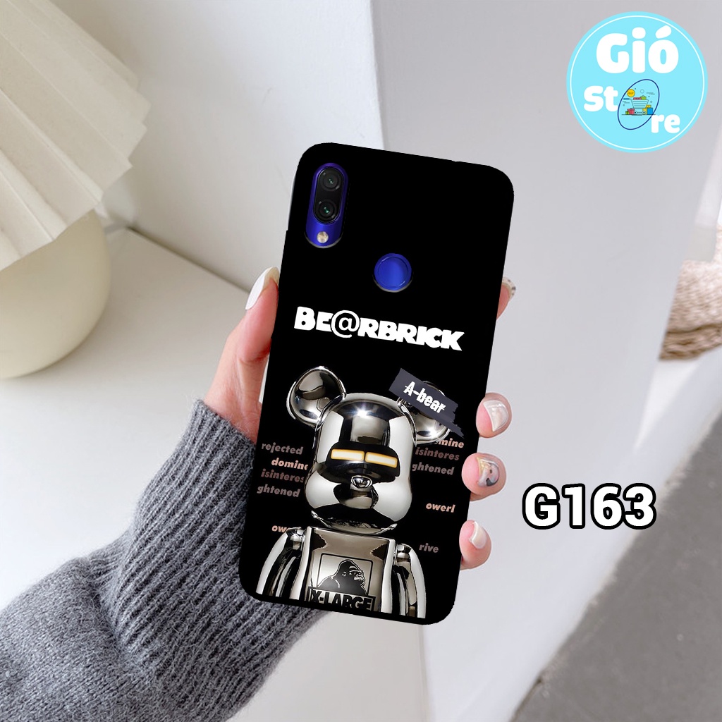 Ốp lưng XIAOMI REDMI NOTE 7 / REDMI 7 hình gấu bear brick,kaws seeing bền đẹp – ốp nhựa chống trầy,chống va đập