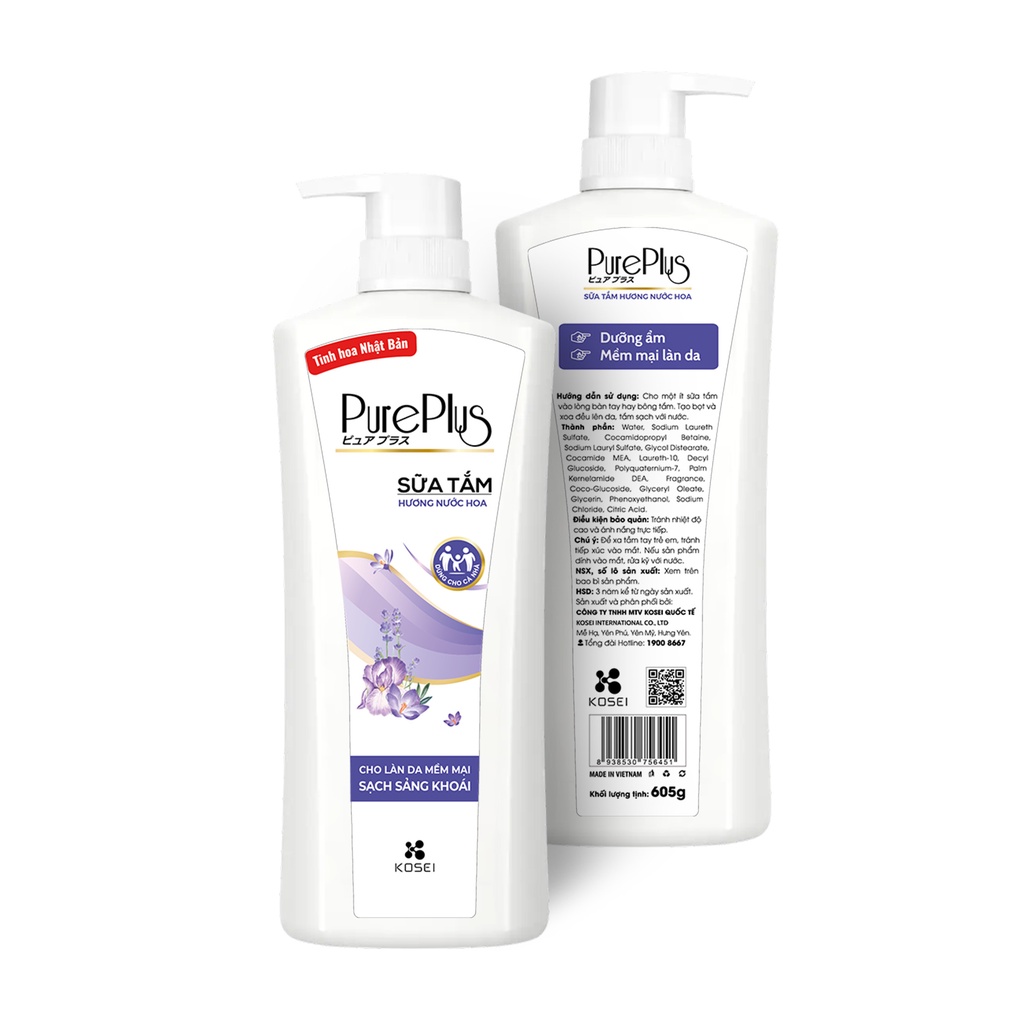 Sữa tắm PurePlus hương nước hoa 605g