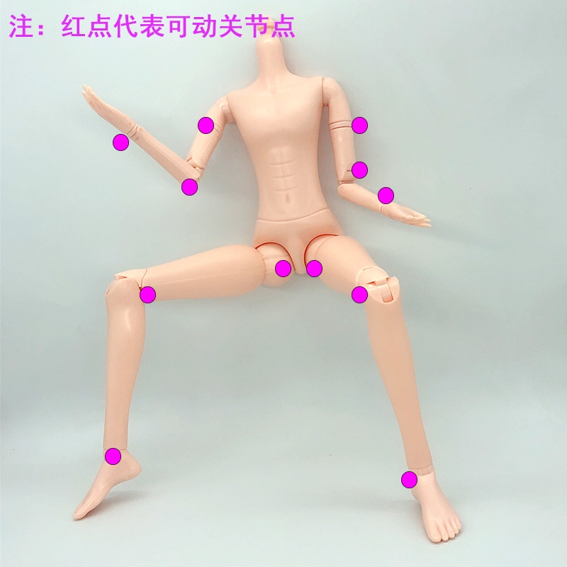 Búp Bê BJD 60cm Có Khớp Nối Với Mắt 3D Tỉ Lệ 1 / 6