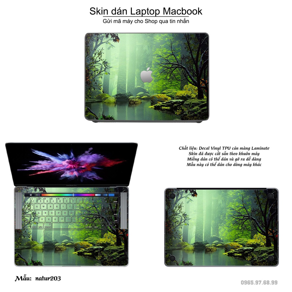 Skin dán Macbook mẫu thiên nhiên (đã cắt sẵn, inbox mã máy cho shop)