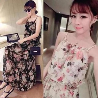 Đầm maxi 2 dây Quảng Châu