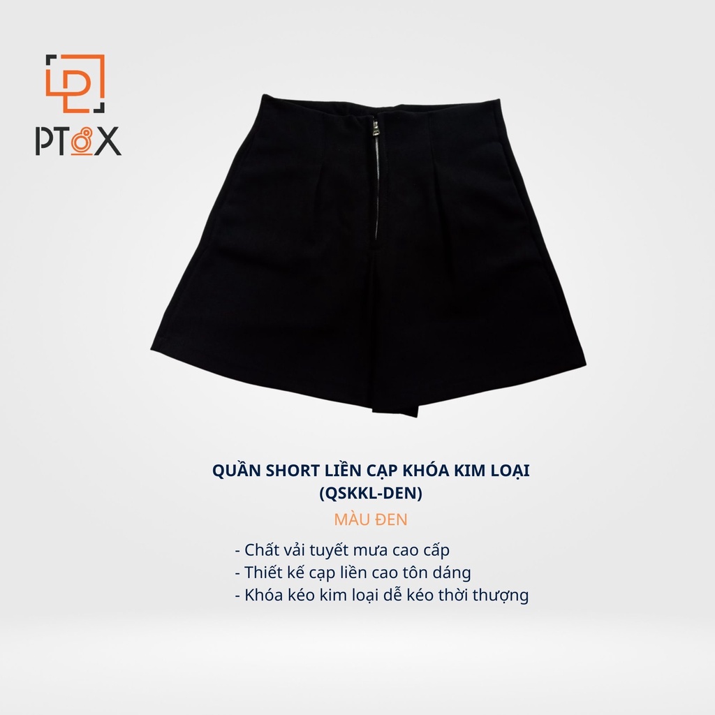 Quần short nữ cạp liền cao quần đùi nữ khóa kim loại chất tuyết mưa đẹp thời trang, quà tặng chun buộc tóc | WebRaoVat - webraovat.net.vn