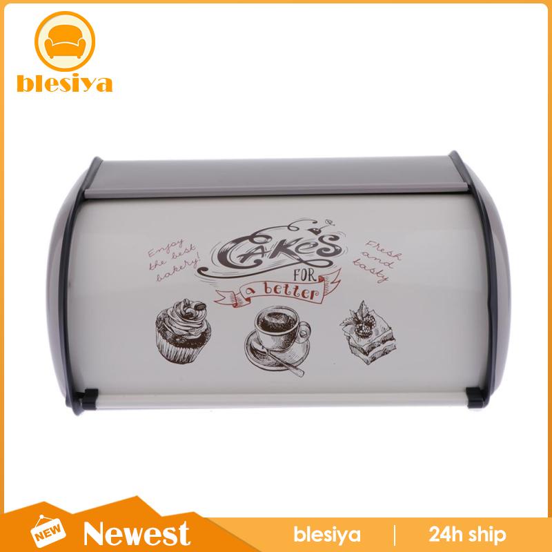 Hộp đựng bánh mì bằng sắt màu xám tiện dụng cho nhà bếp