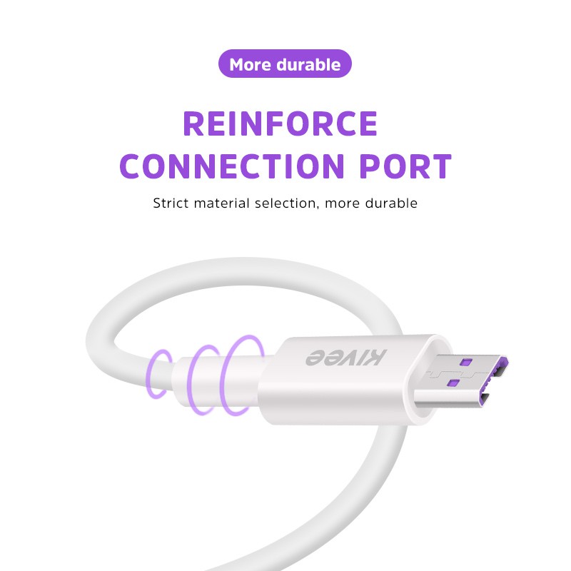 Kivee CT318 Cáp sạc nhanh Micro-USB dòng điện 5A chất lượng cao