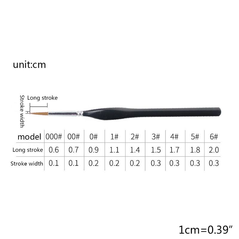 Bộ 9 Cọ Vẽ Tranh Sơn Dầu Cho Bảng Canvas