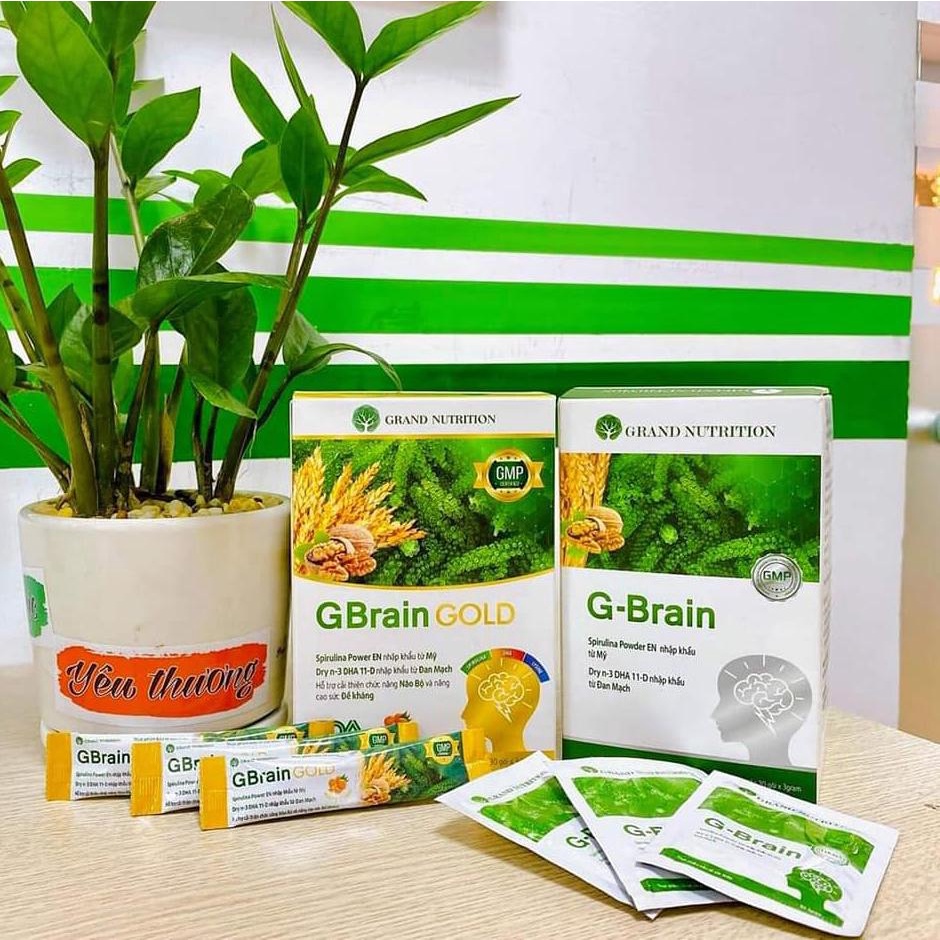 ✅- Cốm G-Brain Gold - Cốm Trí Não Thế Hệ Mới Hương Vị Cam Thơm Ngon Dễ Uống