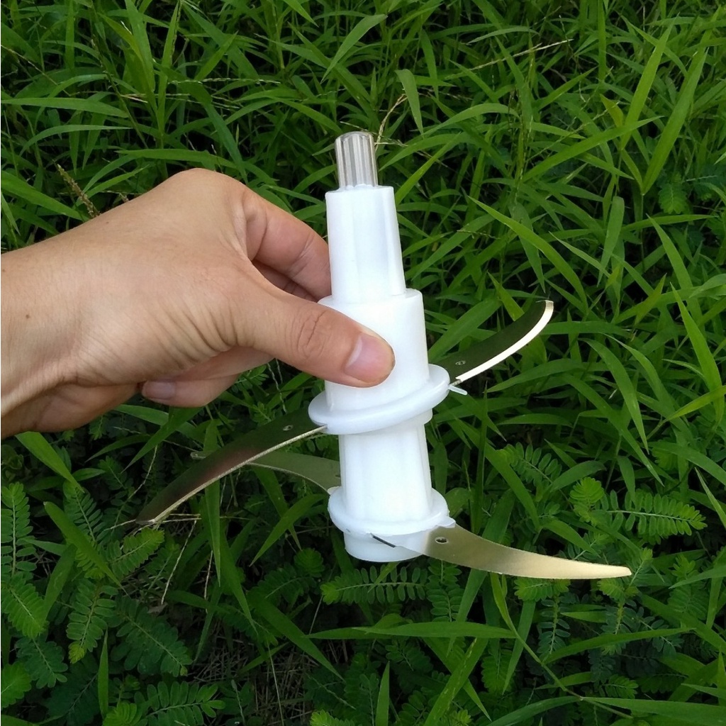 Lưỡi Dao Kép Máy Xay Thịt  6L - Chiều Dài Trục Cao 14cm, Đường Kính Vòng Dao 19.5cm