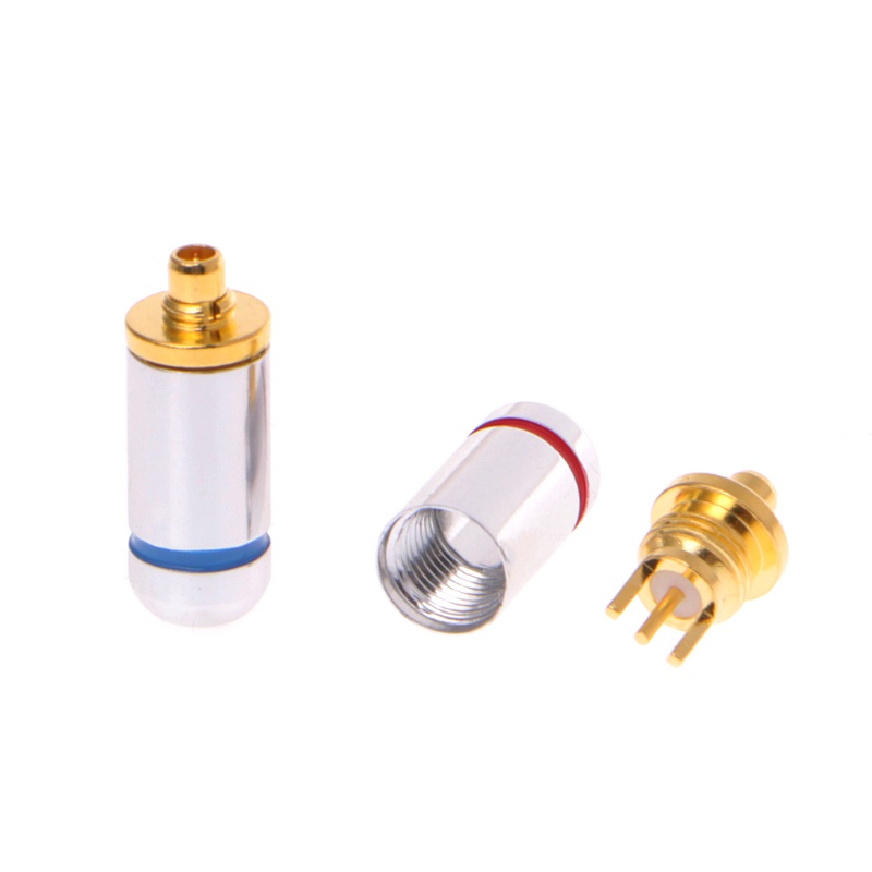 1 Cặp Đầu Nối Tai Nghe 3.2mm Màu Đen / Bạc DIY Cho MMCX SE535 SE215 UE900