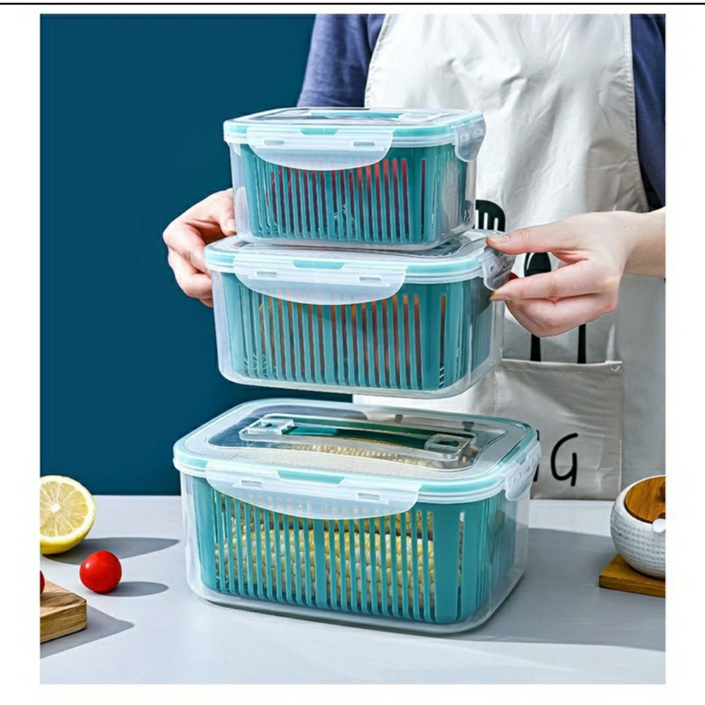 Bộ 5 Hộp Đựng Đồ, Thực Phẩm Bảo Quản Tủ Lạnh Đa Năng Có Nắp Đậy.