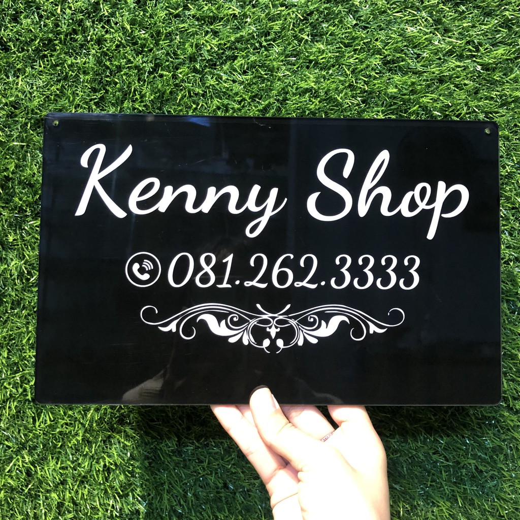 Decor cửa hàng của bạn_ Trang trí phòng làm việc_ bảng hiệu in thông tin shop