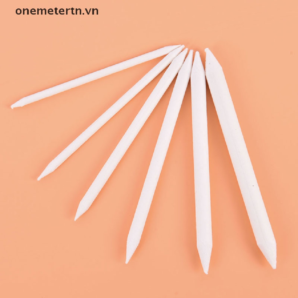 onemetertn  6pcs/set Blending Smudge Stump Stick Tortillon Sketch Art White Drawing Charcoal  VN