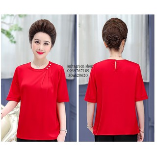 tk2-0620-ÁO KIỂU TRUNG NIÊN NÚT CHUỖI