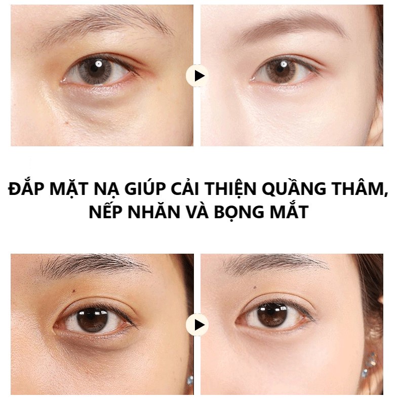 Mặt Nạ Mắt SERSANLOVE Nhũ Lấp Lánh Dưỡng Ẩm Giảm Thâm Giảm Nhăn Starry Eye Mask 60 Miếng (SSL34)