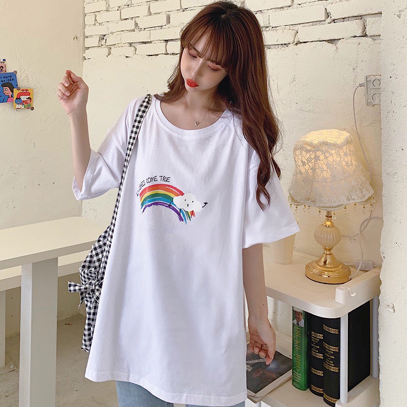 Áo thun tay lỡ Unisex NEKOSG, áo phông form rộng ATL28