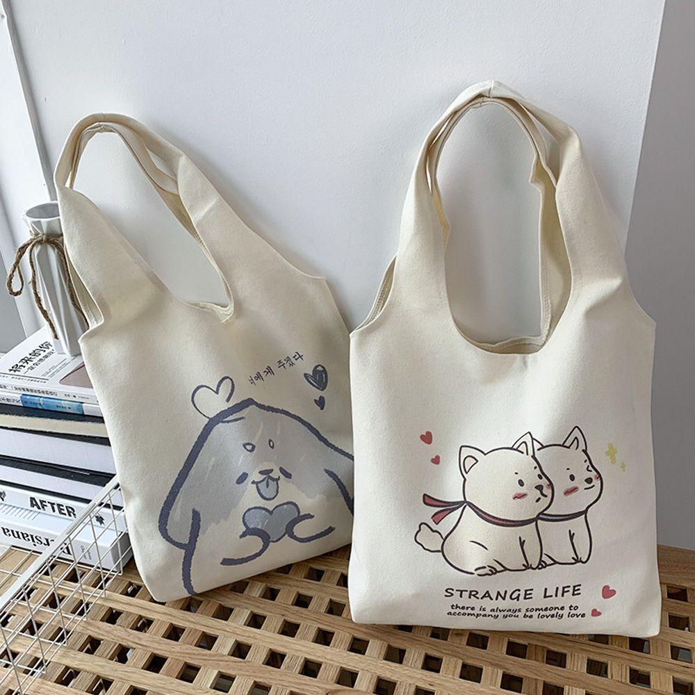 MIH Túi Xách Canvas Cỡ Lớn Thời Trang Cho Nữ