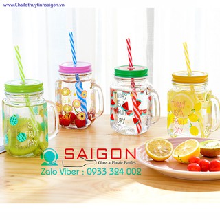 Set 4 Ly Quai Hình Trái Cây 480ml
