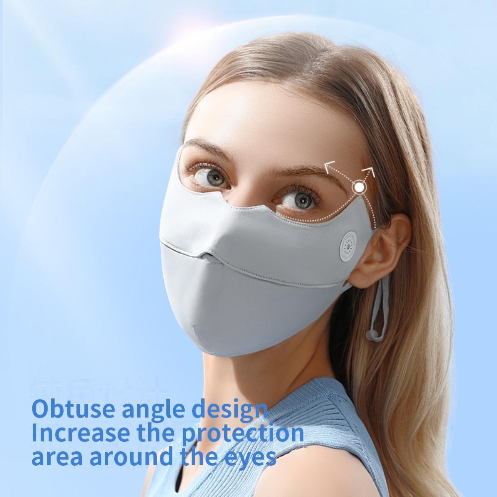 Khẩu Trang Chống Nắng UPF50 + Chống Tia Cực Tím Chống Bụi Thoáng Khí Có Thể Điều Chỉnh Dành Cho Nữ