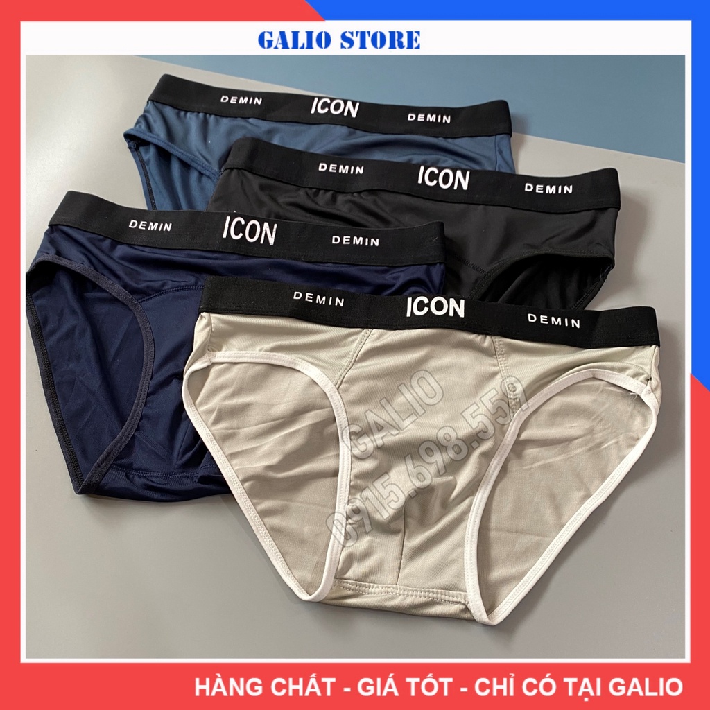 Quần Lót Nam thun lạnh ICON Co dãn 4 chiều, thoáng mát Quần Sịp Nam tam giác ICON - Galio