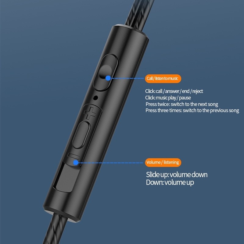 Tai nghe bass mạnh mẽ/Tai Nghe Gaming B6 Có Dây Nhét Tai Chơi Game Chống Ồn Có Mic In Ear Cho ĐT táo Android