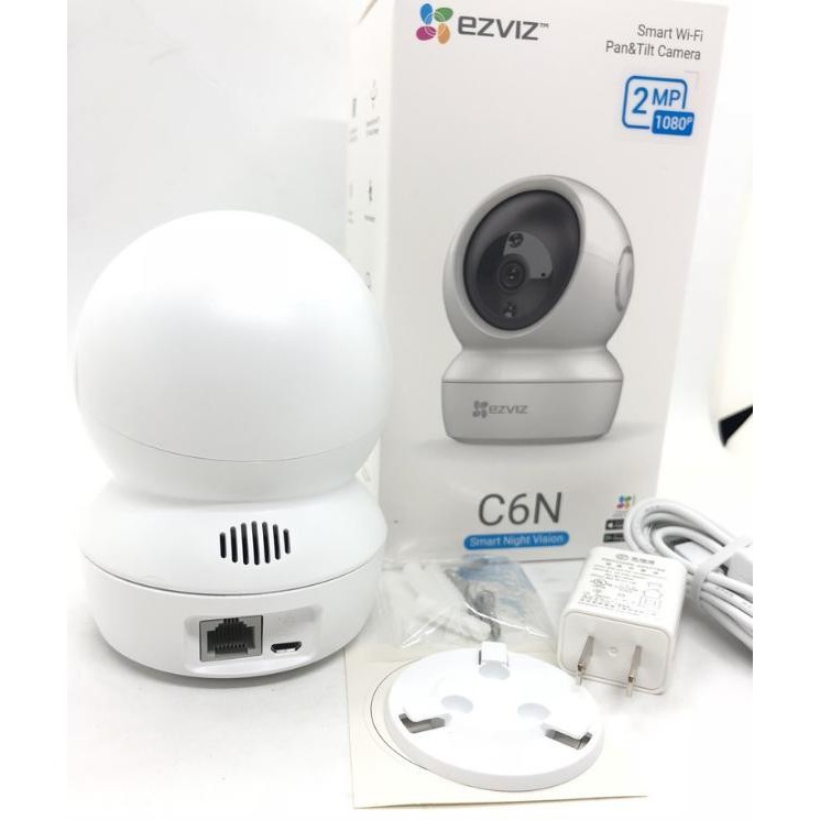 Mẫu Mới Camera 2M IP WIFI EZVIZ C6N 1080P FULL HD Có cổng Lan - EZVIZ CV246 1080P