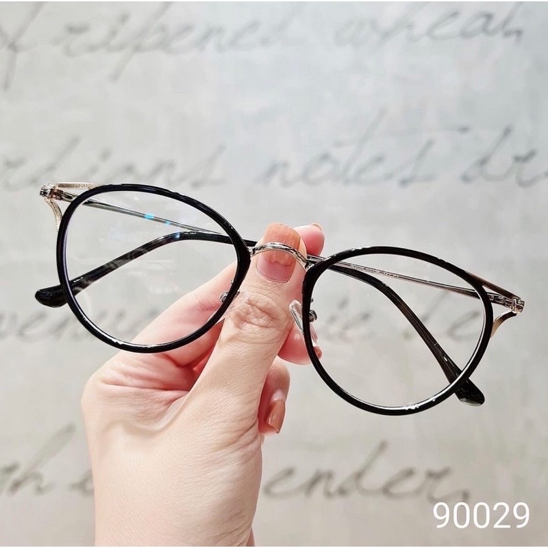 Gọng kính cận nữ Jolie Eyewearmắt mèo kim loại thiết kế phong cách màu sắc thời trang 90029