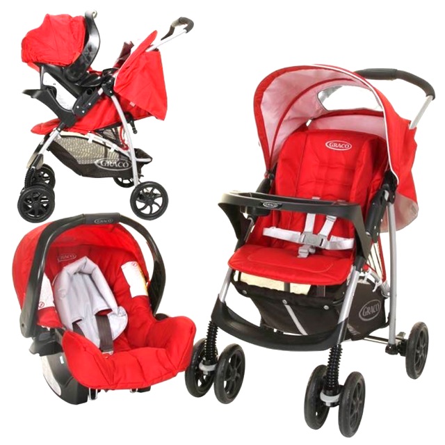 Bộ combo xe đẩy và ghế xe hơi tiện lợi tiết kiệm hàng Mỹ